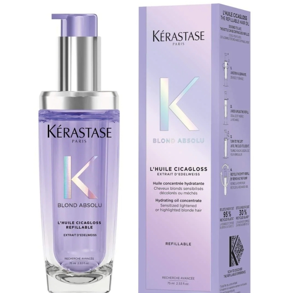 Kerastase Blond Absolu Hair Oil, L'Huile Cicagloss Refillable